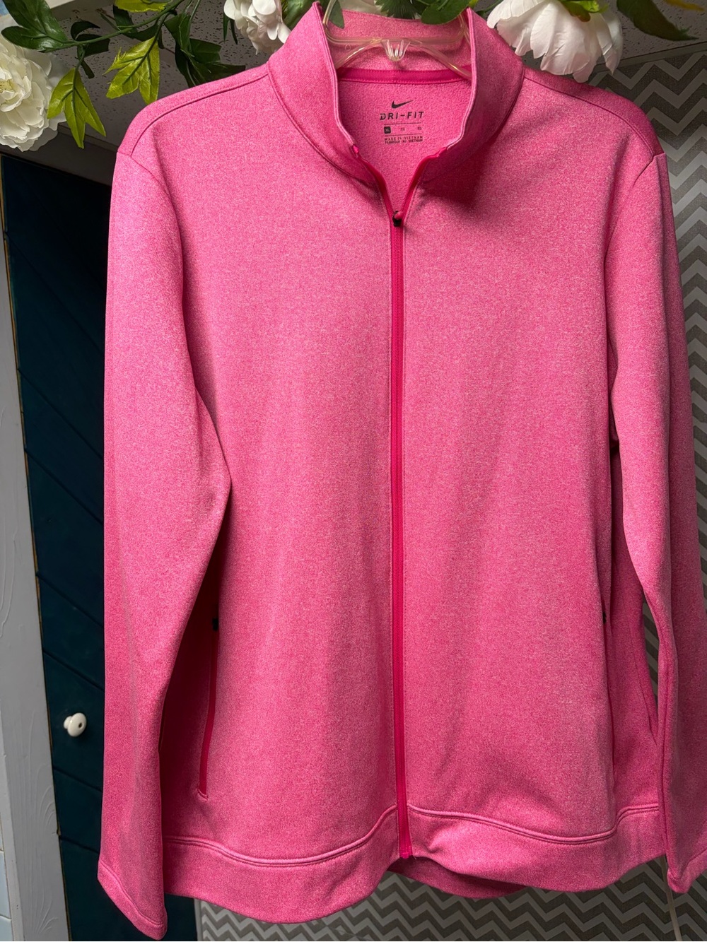 Nike Pink Dri-FIT Full Zip Utility Athletic Jacket